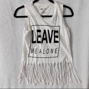 Fringe out‎ tank top